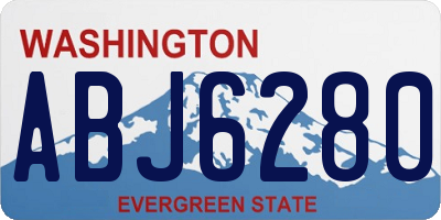 WA license plate ABJ6280