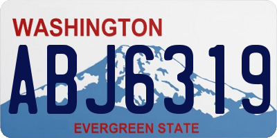 WA license plate ABJ6319