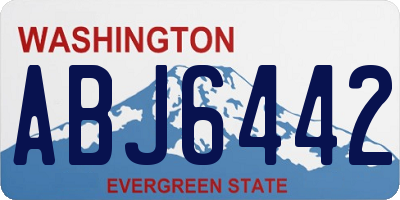 WA license plate ABJ6442