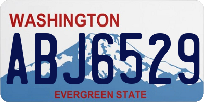 WA license plate ABJ6529