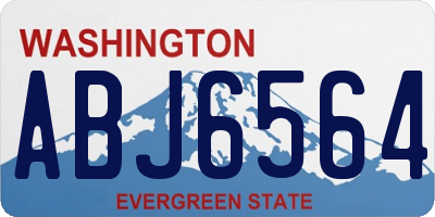 WA license plate ABJ6564