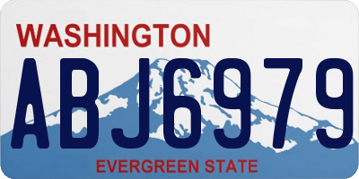 WA license plate ABJ6979