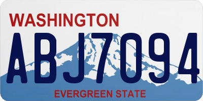 WA license plate ABJ7094