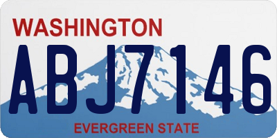 WA license plate ABJ7146