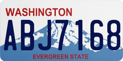 WA license plate ABJ7168