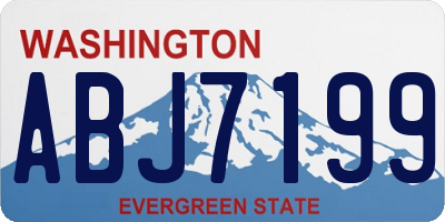 WA license plate ABJ7199