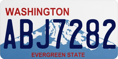 WA license plate ABJ7282