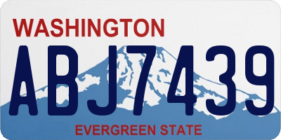 WA license plate ABJ7439