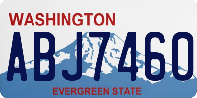 WA license plate ABJ7460