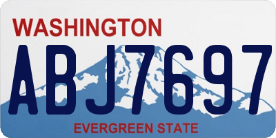 WA license plate ABJ7697