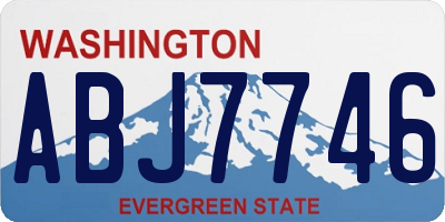 WA license plate ABJ7746
