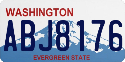 WA license plate ABJ8176