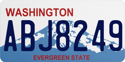 WA license plate ABJ8249