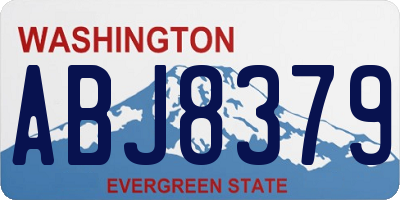 WA license plate ABJ8379