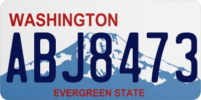 WA license plate ABJ8473