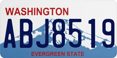 WA license plate ABJ8519