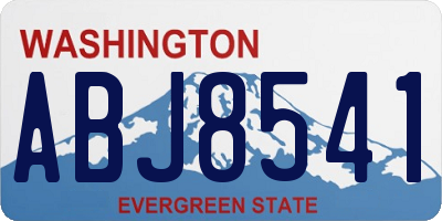 WA license plate ABJ8541
