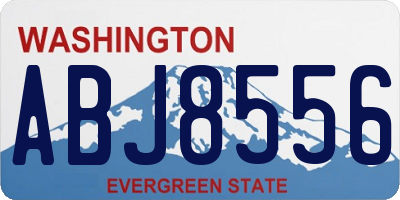 WA license plate ABJ8556