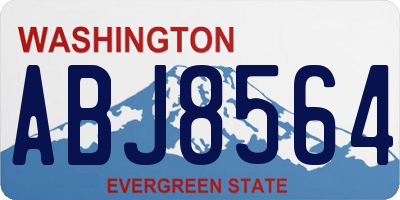 WA license plate ABJ8564