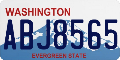 WA license plate ABJ8565