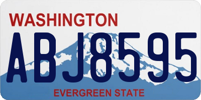 WA license plate ABJ8595