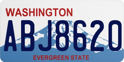 WA license plate ABJ8620