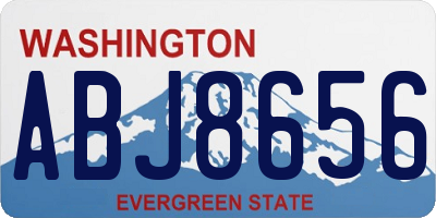 WA license plate ABJ8656