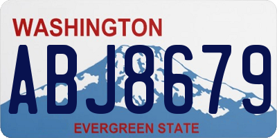 WA license plate ABJ8679