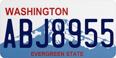WA license plate ABJ8955