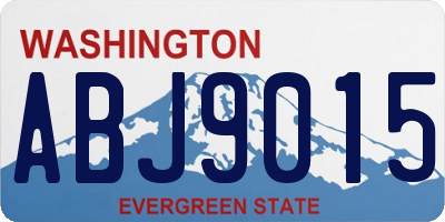 WA license plate ABJ9015