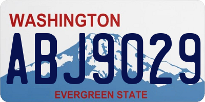 WA license plate ABJ9029