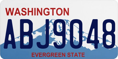 WA license plate ABJ9048