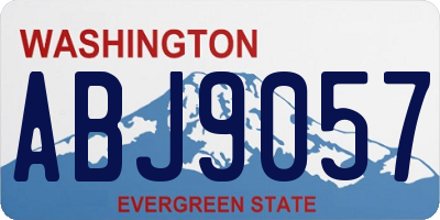 WA license plate ABJ9057