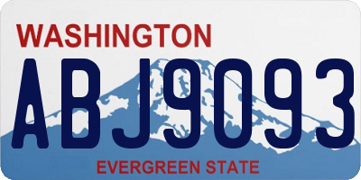WA license plate ABJ9093