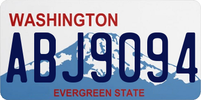 WA license plate ABJ9094