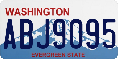 WA license plate ABJ9095