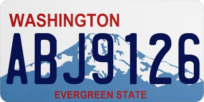 WA license plate ABJ9126
