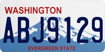 WA license plate ABJ9129
