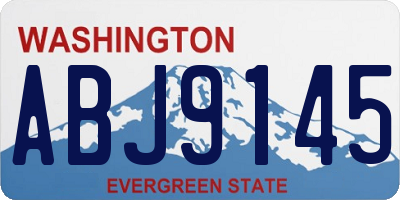 WA license plate ABJ9145