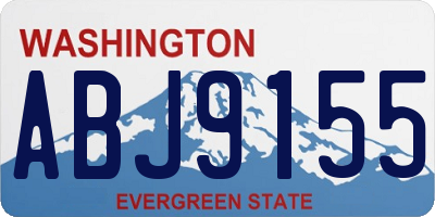 WA license plate ABJ9155