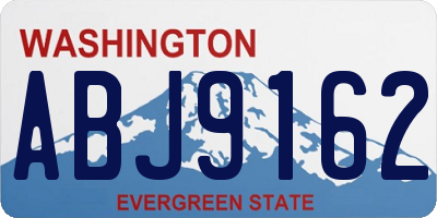 WA license plate ABJ9162