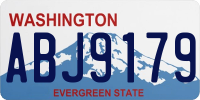 WA license plate ABJ9179