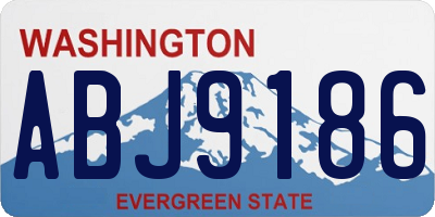 WA license plate ABJ9186