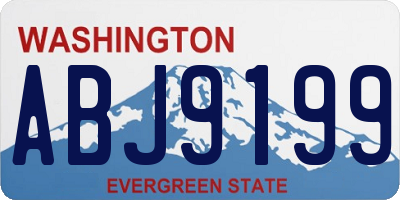 WA license plate ABJ9199