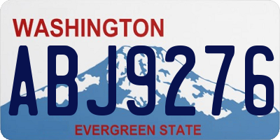 WA license plate ABJ9276