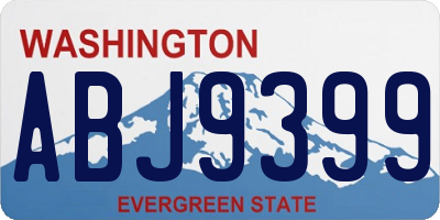 WA license plate ABJ9399