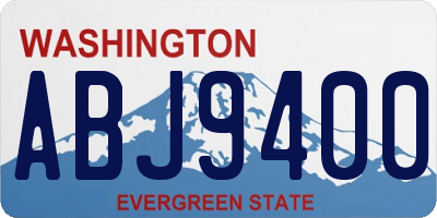 WA license plate ABJ9400