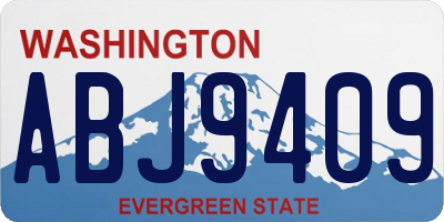 WA license plate ABJ9409