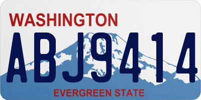 WA license plate ABJ9414