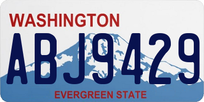 WA license plate ABJ9429